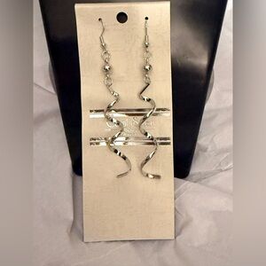 Silver Spiral Earrings